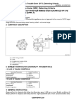 Diagnostic Trouble Code DTC Detecting Criteria