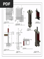 Detalles 3D de Columna de Acero Con Placa Base