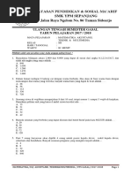 Matematika Xii A Teknik, MM & Ak Mid Semester Gasal 15-16