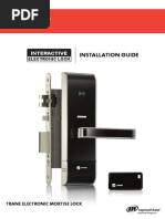 Installation Guide Trane Electronic Lock PDF