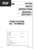 Hitachi EH700 Rigid Dump Truck Operator's Manual PDF