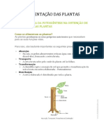 Alimentação Das Plantas