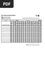 Advancement Report Template