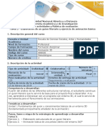 Guía de Actividades y Rúbrica de Evaluación Tarea 2 - Elaboración de Un Guion Literario y Ejercicio de Animación Básica