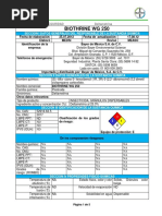 Deltametrina BIOTHRINE WG 250 Hoja de Seguridad PDF