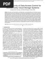 On The Security of Data Access Control For Multiauthority Cloud Storage Systems PDF