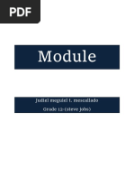 Judiel Meguiel T. Mescallado Module