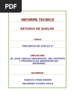 Informe Técnico de Estudio de Suelos