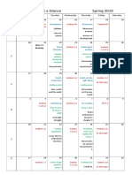 Calender For Sci