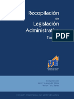 Recopilacion de Leyes Administrativas Tomo I