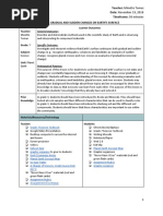 Minette Tomas Grade 7 Planet Earth Lesson Plan