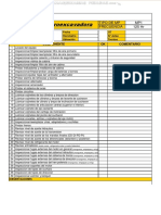 Material Checklist Retroexcabadora Lavado Inspeccionar Indicadores Medidores Lubricacion Nivel Frenos Fugas Externas PDF