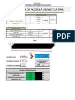 Dosificacion para Mezcla Asfaltica RC-250