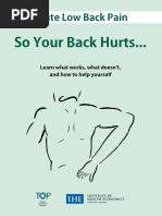 Acute Low Back Pain Brochure