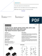 High Speed Transistor Optocouplers - HP2530