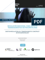 Regulación Emocional Como Aspecto Transdiagnóstico en Psicopatología