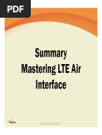 Summary Mastering LTE Air Interface PDF