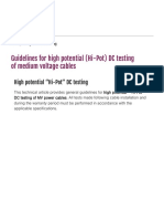 Guidelines For High Potential (Hi-Pot) DC Testing of Medium Voltage Cables - EEP