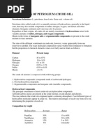 Composition of Petroleum