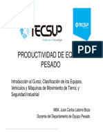 Productividad de Equipo Pesado PDF