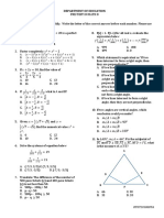 g8 Pretest Set A