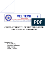 CE8395 Strength of Materials For Mechanical Engineers Questions and Answers