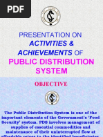 Presentation On: Activities & Achievements