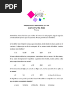 Sexto de Primaria Examen de Olimpiada de Matematicas No 4 PDF