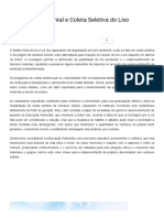 Educação Ambiental e Coleta Seletiva Do Lixo - CENED Cursos PDF