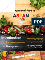 The Diversity of Food in ASEAN 