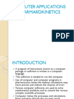 Computer Applications in Pharmakokinetics