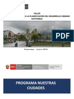 Gestión Urbana para La Planificación Del Desarrollo Urbano Sostenible