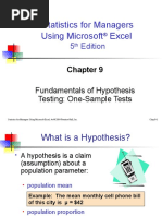 Statistics For Managers Using Microsoft Excel: 5 Edition