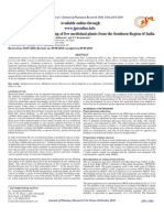 Antibacterial Activity Screening of Few Medicinal Plants From The Southern Region of India