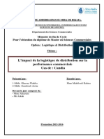 Limpact de La Logistique de Distribution Sur La Performance Commerciale