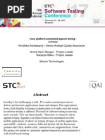 STC 2017 Regional Round PPT Cross Platform Automated Appium Testing A Primer