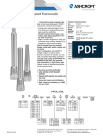 Datasheet Threaded Thermowell