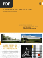 Minimalismo en La Arquitectura