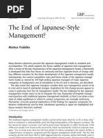 The End of Japanese-Style Management