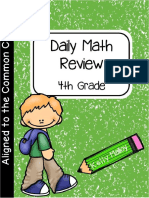 Daily Math Review - Fourth Grade