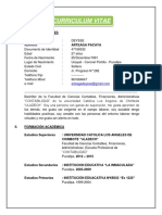 Curriculum Vitae - Deysse Arteaga