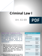 Criminal Law I Art 61 69