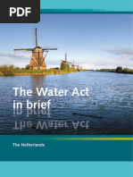 The Dutch Water Act in Brief