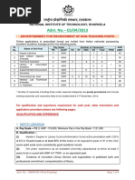 National Institute of Technology, Rourkela 2013 Non Teaching