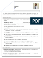 Mohammed Shamsuddin CV