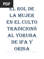 El Rol de La Mujer en El Culto Tradicion8al Yoruba de Ifa y Orisa