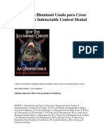 La Fórmula Illuminati Usada para Crear Un Esclavo e Indetectable Control Mental Total