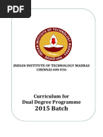 DualDegree Curriculum 2015