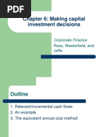 Chapter 6: Making Capital Investment Decisions: Corporate Finance