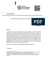 Preconceito Na Produção de Vídeo Estudantil PDF